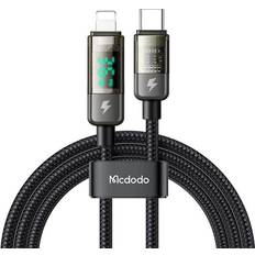 Mcdodo CA-3600 USB-C to Lightning cable auto power off 36W 1.2m (black)