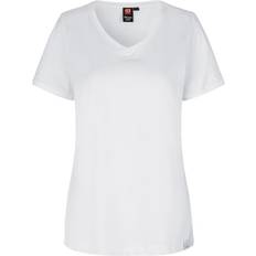 Id Pro Wear Care T-Shirt V-Hals Dame Hvid