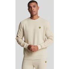 Lyle & Scott Polyester Överdelar Lyle & Scott M Tape Crew Neck Sportswear Viaduct Beige