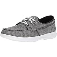 Skechers Go Walk Lite Boat Shoe - Black/White