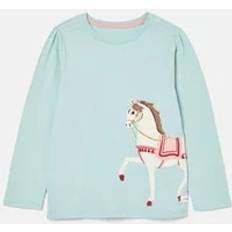 Joules Girl's Ava Long Sleeve T-shirt Blue Horse years