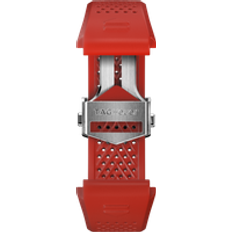 Tag Heuer Watch Straps Tag Heuer Connected 45mm Rubber Red Folding Buckle