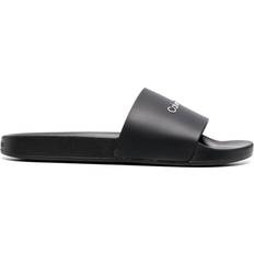 Calvin Klein Men Slides Calvin Klein logo Pool Slide men Rubber/Thermoplastic Polyurethane (TPU)/Thermoplastic Polyurethane (TPU) Black