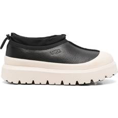 UGG Leather Outdoor Slippers UGG Tasman Weather Hybrid Leather - Black/Light Beige