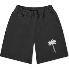 Palm Angels Men Shorts Palm Angels Treeprint track shorts men Cotton Grey