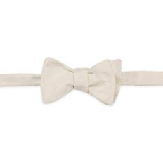 Eton Men's Paisley Silk Pre-Tied Bow Tie White Natural (one-size)