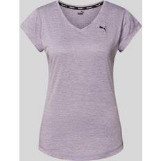 Silber T-Shirts Puma Damen Shirt TRAIN FAV HEATHER CAT TEE Cat Silber