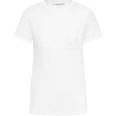 Hvid - Silke Sweatere Jil Sander Bomulds T-shirt Med Rund Hals - Hvid