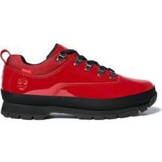 Rosso - Uomo Scarponcini Chukka Timberland Euro Hiker Low Supreme Patent Leather Red