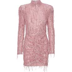 ROTATE Birger Christensen Korte kjoler ROTATE Birger Christensen Sequinned Mesh Mini Dress - Pink