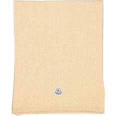 Moncler Women Scarfs Moncler Logo Skjerf Beige ONE