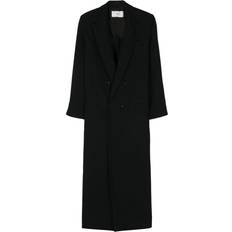 Ami Paris Women Outerwear Ami Paris double-breasted trench coat women Virgin Wool/Polyester/Viscose/Cotton Black