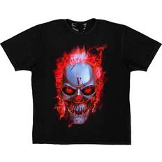 Vlone Skully Red Flame T-shirt - Black