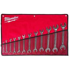 Milwaukee Gaffelnøgler Milwaukee Double-Sided Flat Wrench Set 12 pcs U-nøgle