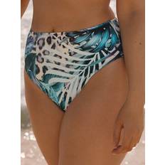 Bikini Bottoms Fantasie Kabini Oasis High-Waist Bikini Bottom Aegean