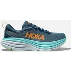 Hoka Men's Bondi Road Running Shoes in Real Teal/Shadow, W