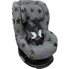 Dooky Car Seat Cover Separate Headrest Cover Fits 3 5 Point Belts 95 Percent Cotton 5 Percent Lycra