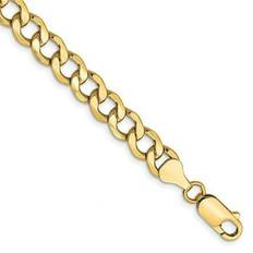 14k - Men Bracelets Bagatela 14K Yellow Gold mm Semi-Solid Curb in. Chain Bracelet