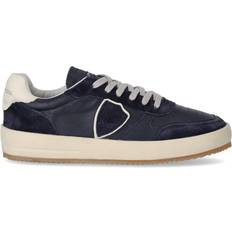 Philippe Model Men Shoes Philippe Model Nice Low Blue Sneaker