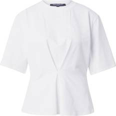 Lino - Mujer Camisetas French Connection Pearl Top Linen White