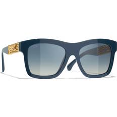 Chanel Quadratische Sonnenbrille Blue & Grey