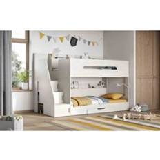 Beds & Mattresses Flair Flair Slick Staircase - White Bunk Bed