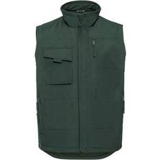 Canvas Vests Russell Heavy Duty Gilet Bottle Green