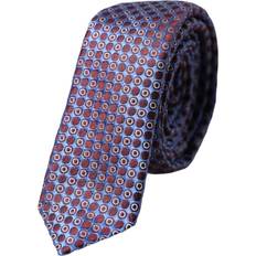 Purple Ties Dolce & Gabbana Blue Purple Patterned Silk Adjustable Men Tie