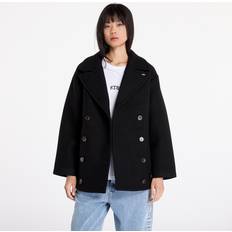 Tommy Hilfiger Recycled Fabric Coats Tommy Hilfiger Coat Jeans Wool Peacoat - Black