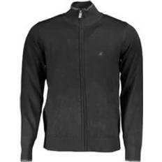 Man - Nylon Cardigans U.s. grand polo bestickte nylon-strickjacke mit reissverschluss sweaters Schwarz