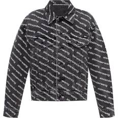 Falling Back Logo-Print Denim Jacket Multi