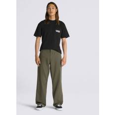 Vans Authentic loose fit chinos in green-Brown