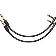 Effects Devices 2024 Castline 2-Pack 18 Guitar Patch Cable Black