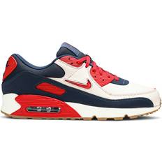 44 - Nike Air Max 90 Urheilukengät Air Max 90 Premium Sail/University - Red/Harmaa/Sininen