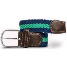 Recycled Fabric Belts Woven Belt Blue Green Stripe