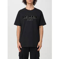 Balmain T-skjorter Balmain Svarte T-skjorter & Polos Aw24 Black