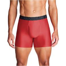 Under Armour 3-pack Performance Tech Solid 6in Boxers Red