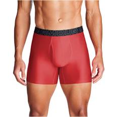 Under Armour 3-pak Performance Tech Solid 6in Boxers Red