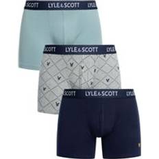 Lyle & Scott XXL Men's Underwear Lyle & Scott Pack Elliot Trunks Blue/Grey/Green