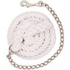 Horse Leads Weaver Cotton Lead Rope W/Nickel Snap White (10'