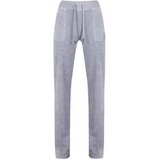 Juicy Couture Bukser & Shorts Juicy Couture Velour Pant Pocket Design - Light Grey