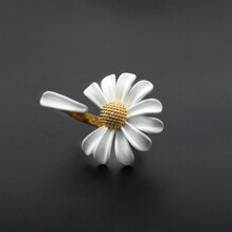 Shein Pc White Daisy Adjustable Ring, High-End Design