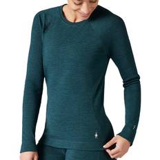 Nylon - Women Base Layers Smartwool Smartwool Women's Classic Thermal Merino Baselayer Long Sleeve Shirt, Small, Blue