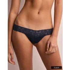 Nelly Blåa Underkläder Nelly Blå Lovely Feels Thong 3-pack