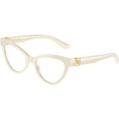 Glasses & Reading Glasses Dolce & Gabbana DG3394 3312 Women’s Glasses White Size 50