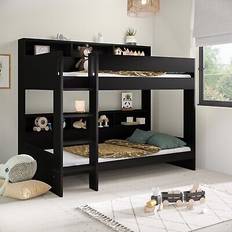 Beds AIRE Black With Storage Shelves - Air003 Bunk Bed