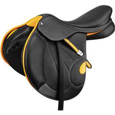 Horse Saddles Bates Victrix Saddle Classic Black/Yellow (17.5"/44 cm)