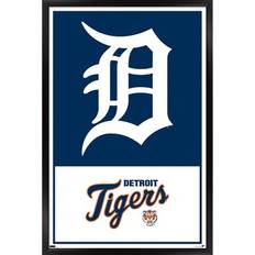 Trends International Detroit Tigers 24.25" x 35.75" Framed Logo Poster