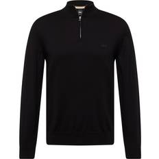 BOSS Padro Quarter Zip Sweater - Black