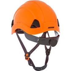 Jackson Safety CH-300 Climbing Industrial Hard Hat, Non-Vented, 6-Pt. Suspension, Orange